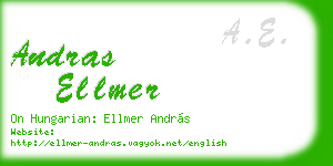 andras ellmer business card